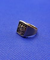 18 Karat 750 Gold Wappenring