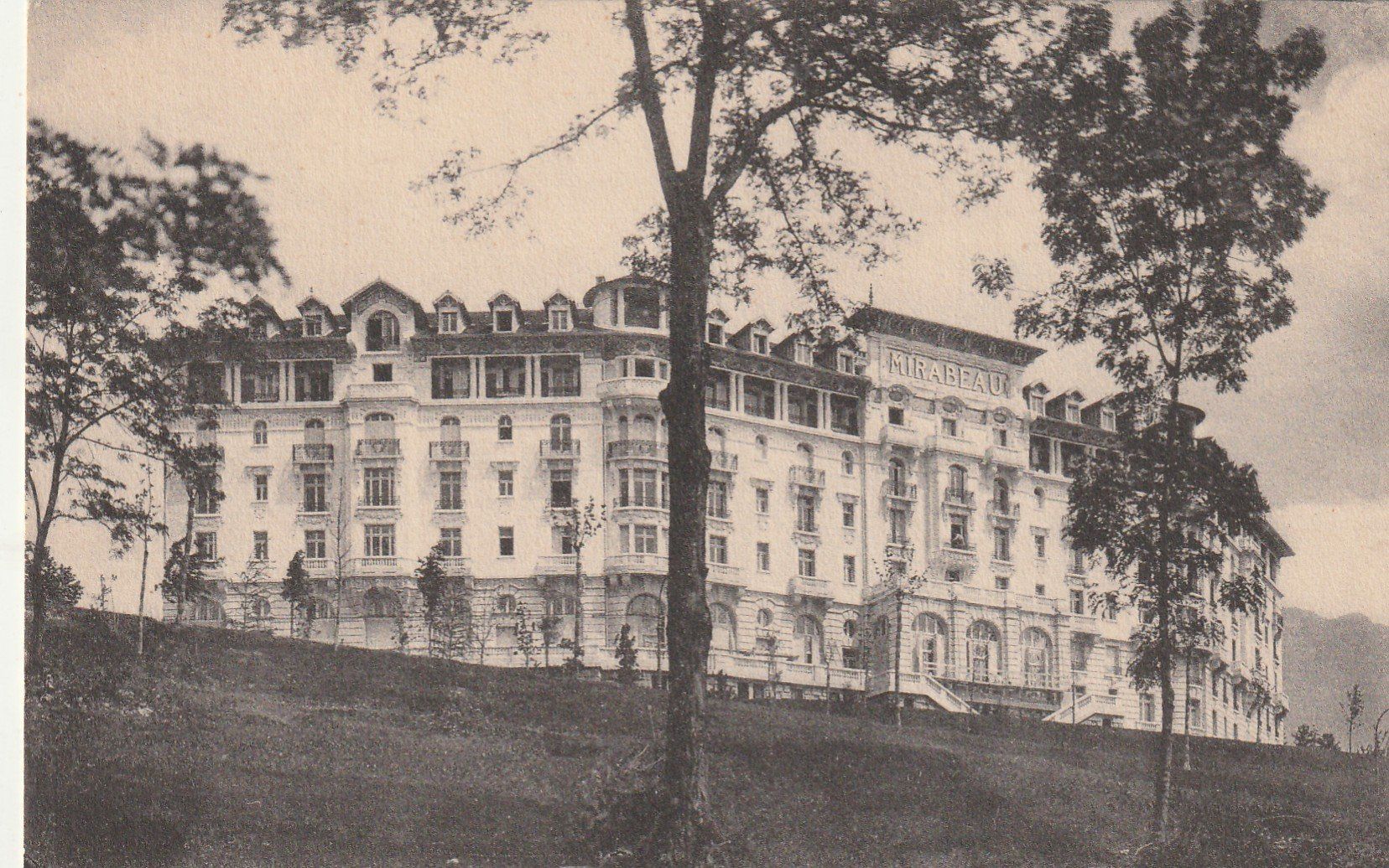 Cartoline postali: Lausanne Hotel Mirabeau – Usato da Rorschacherberg venduto da fratovi2