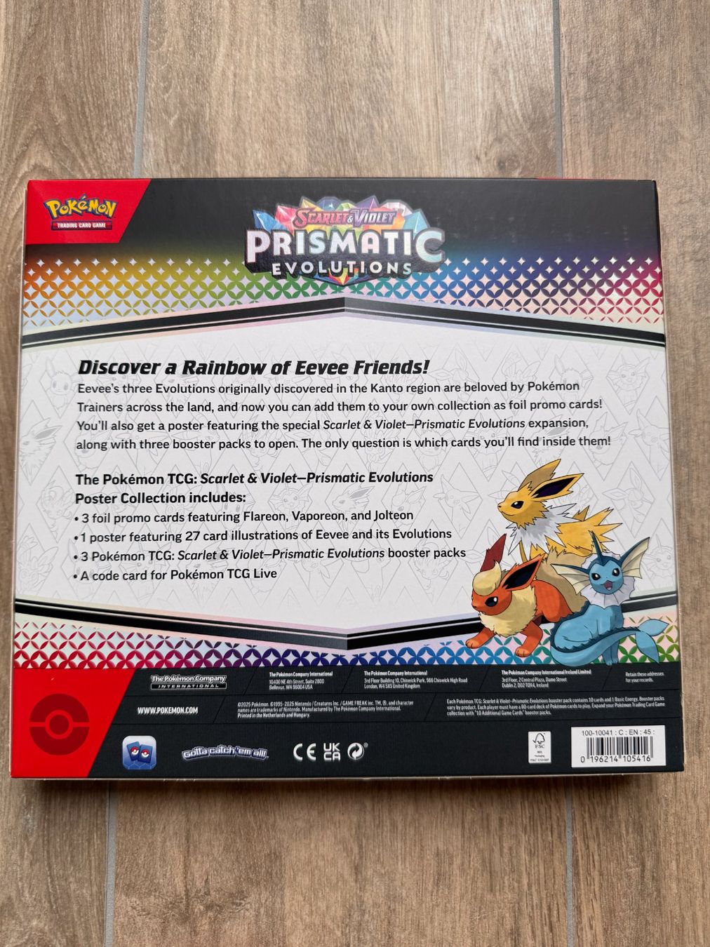 Pokémon Carte collezionabili: Pokémon Prismatic Evolutions Poster Collection OVP – Nuovo e nell'imballaggio originale da Oberwil BL venduto da Chelsea26 1