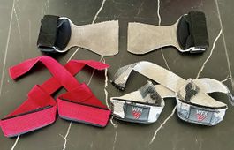 3 paia fasce sollevamento pesi sportive WFX, tessuto