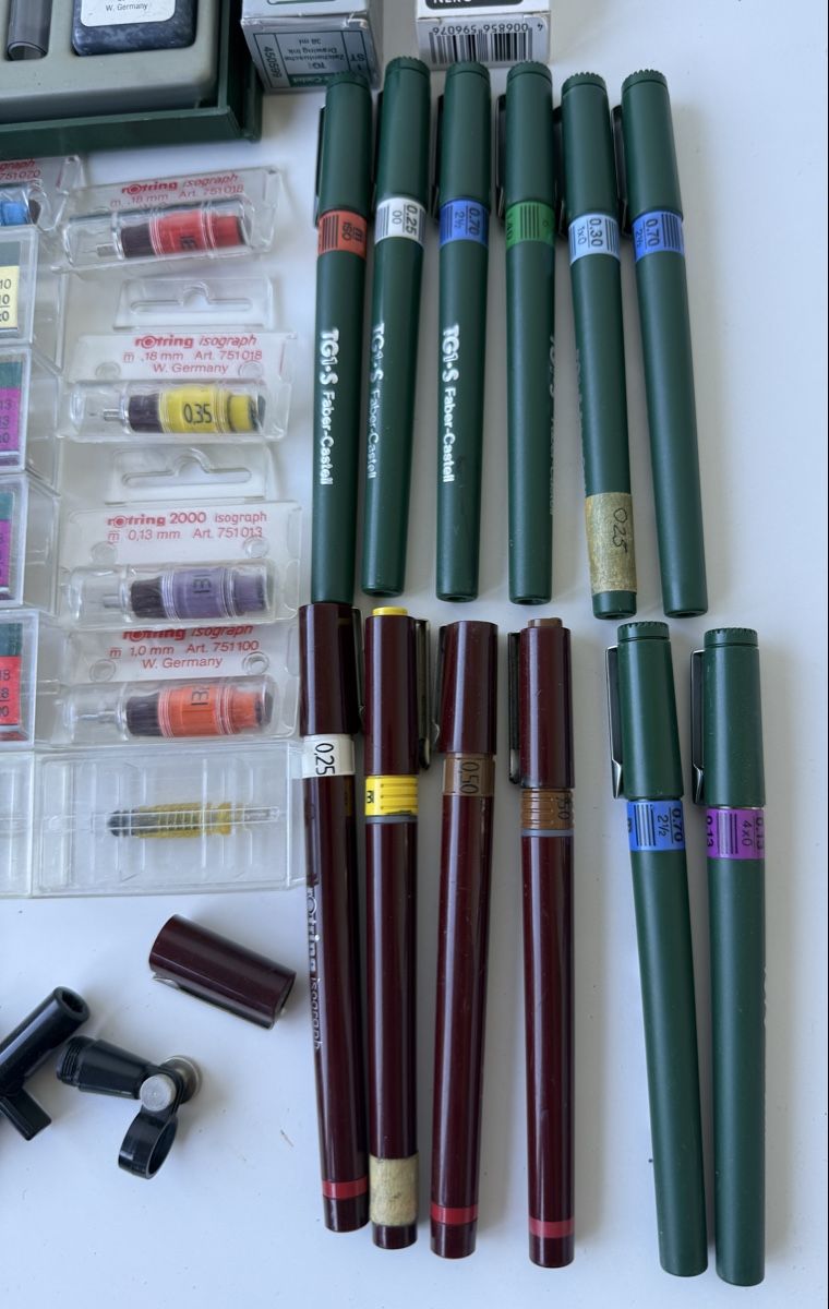 Faber-Castell Stylos & Marker: Faber Castell und Rotring Tusche Stifte – D'occasion à Zürich par Geniuss 2