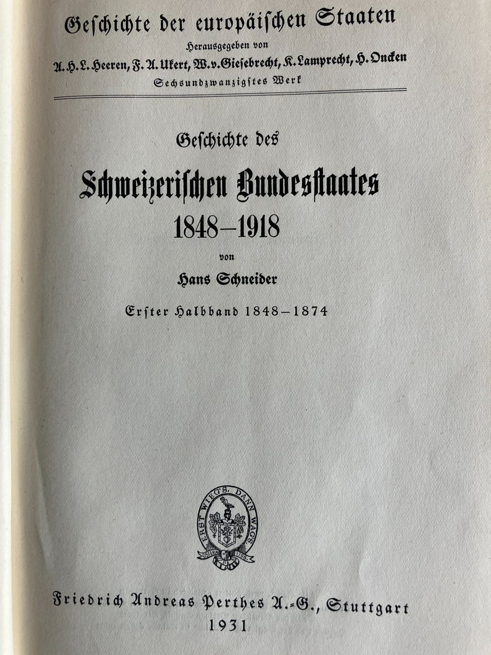 Bücher: Dierauer, Geschichte der schweizerischen Eidgenossenschaft – Gebraucht aus Männedorf von Amleto3 5