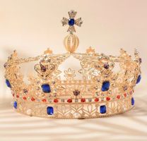 1 Stück  👑Goldene Krone mit Juwelen .👑