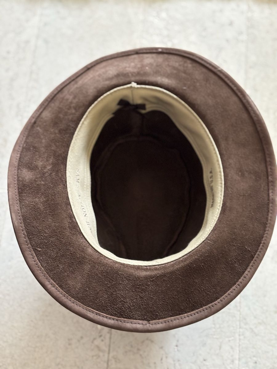 Hüte, Mützen & Caps: Sam's Action Hats USA, brauner Lederhut Grösse S – Neu (gemäss Beschreibung) aus Bellach von Legdance 2