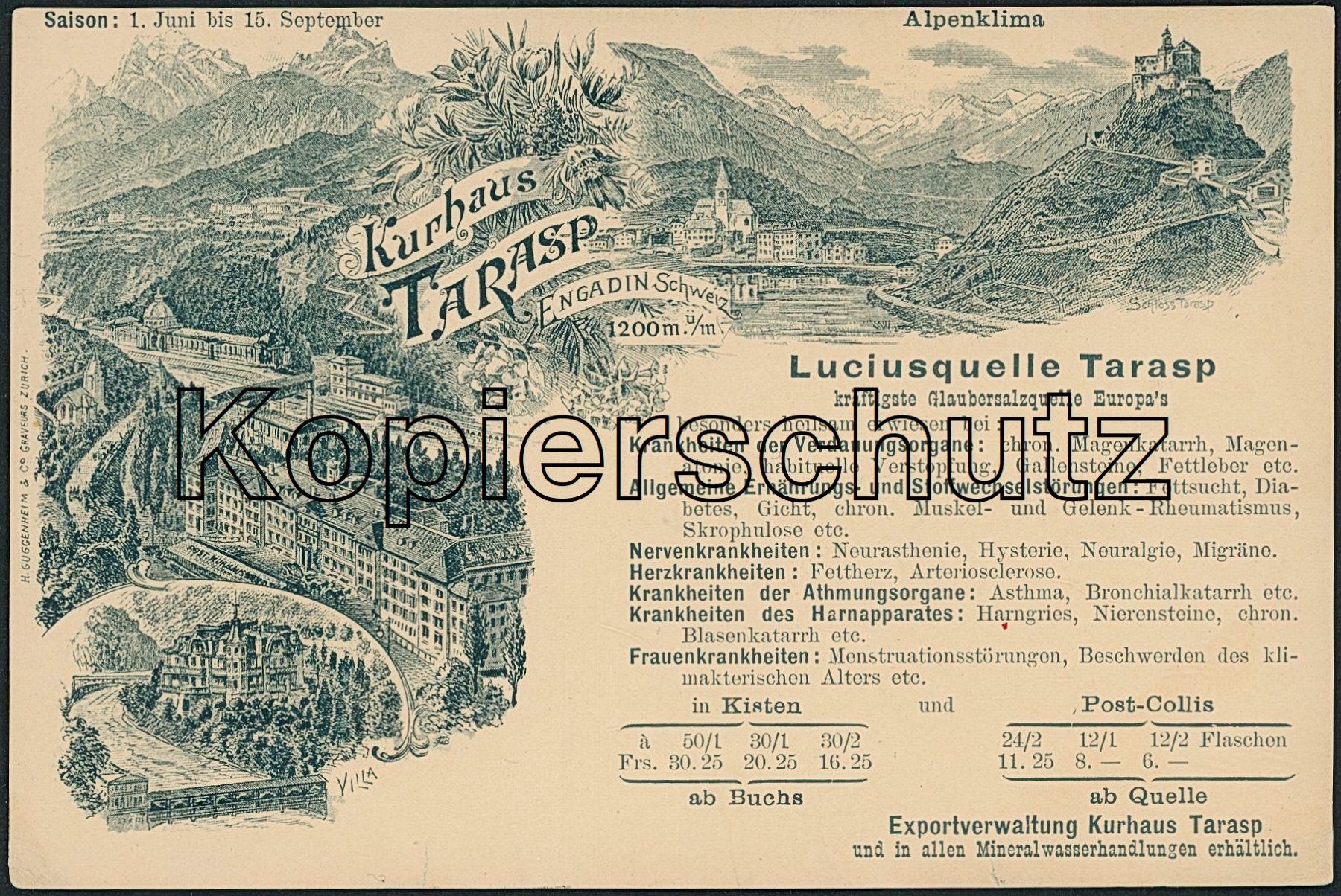 Ansichtskarten: GR Tarasp - Litho – Neu (gemäss Beschreibung) aus Schindellegi von Jonathan77