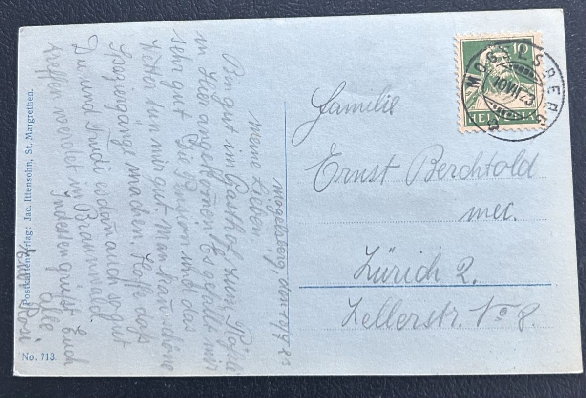 Cartoline postali: Fotokarte Mogelsberg  – Usato da Horw venduto da Tellbub 1