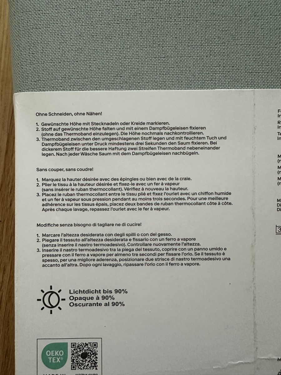 Tende: Micasa Elora Fertigvorhang blickdicht – Nuovo e nell'imballaggio originale da Oberglatt ZH venduto da jul_q86q 1