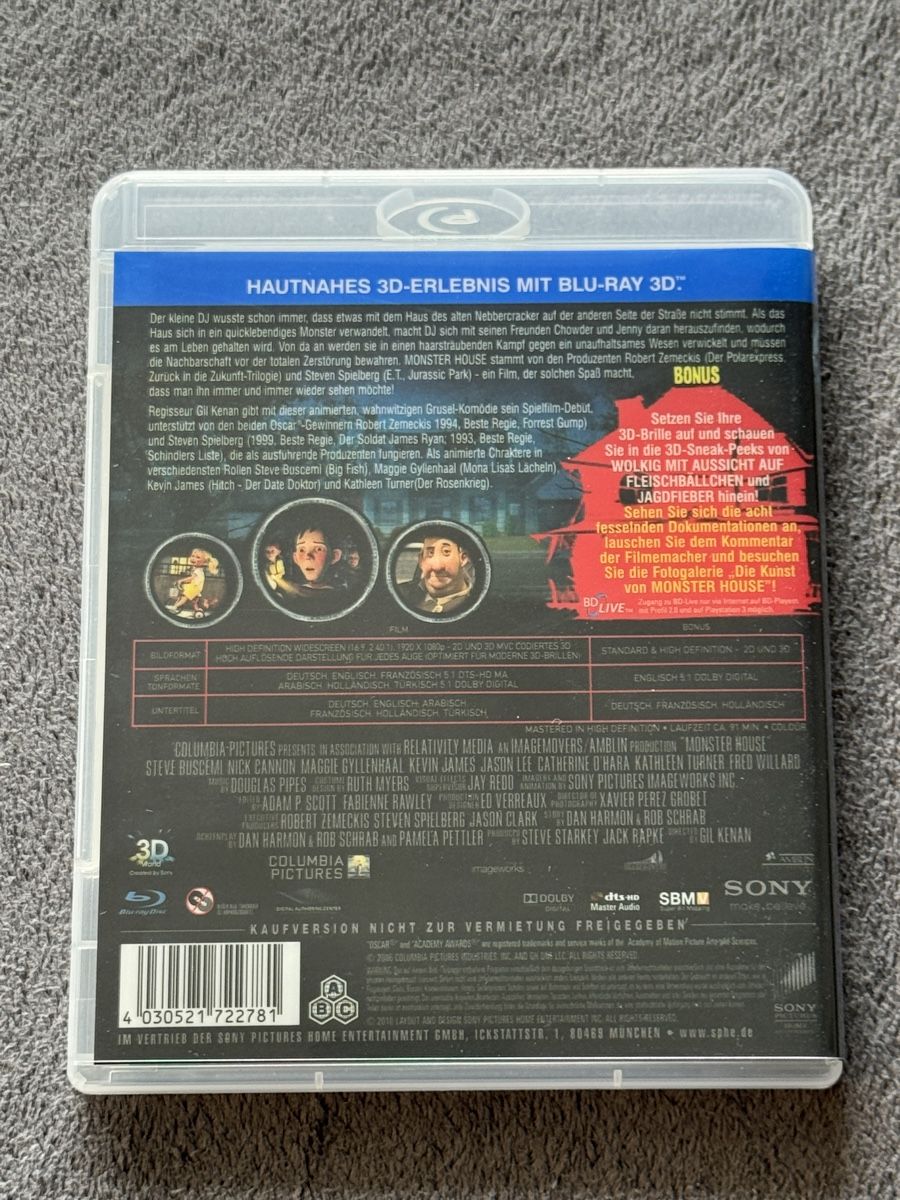 Alle DVDs: 3D Blu-ray Monster House – Gebraucht aus Regensdorf von scheissspiel 1