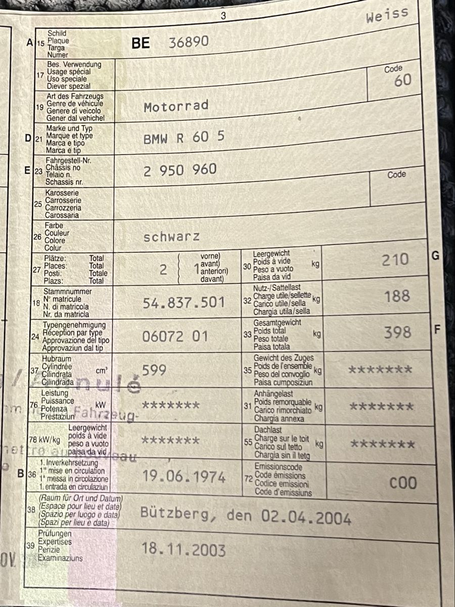 Strasse: BMW R60 5  – Gebraucht aus Gunzgen von 68buka 7