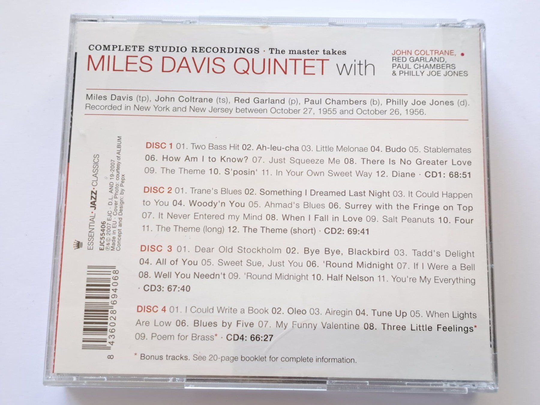 CD: 4 Cds Miles Davis Quintet - Complete studio recordings – Usato da Pully venduto da bro_n52j 3