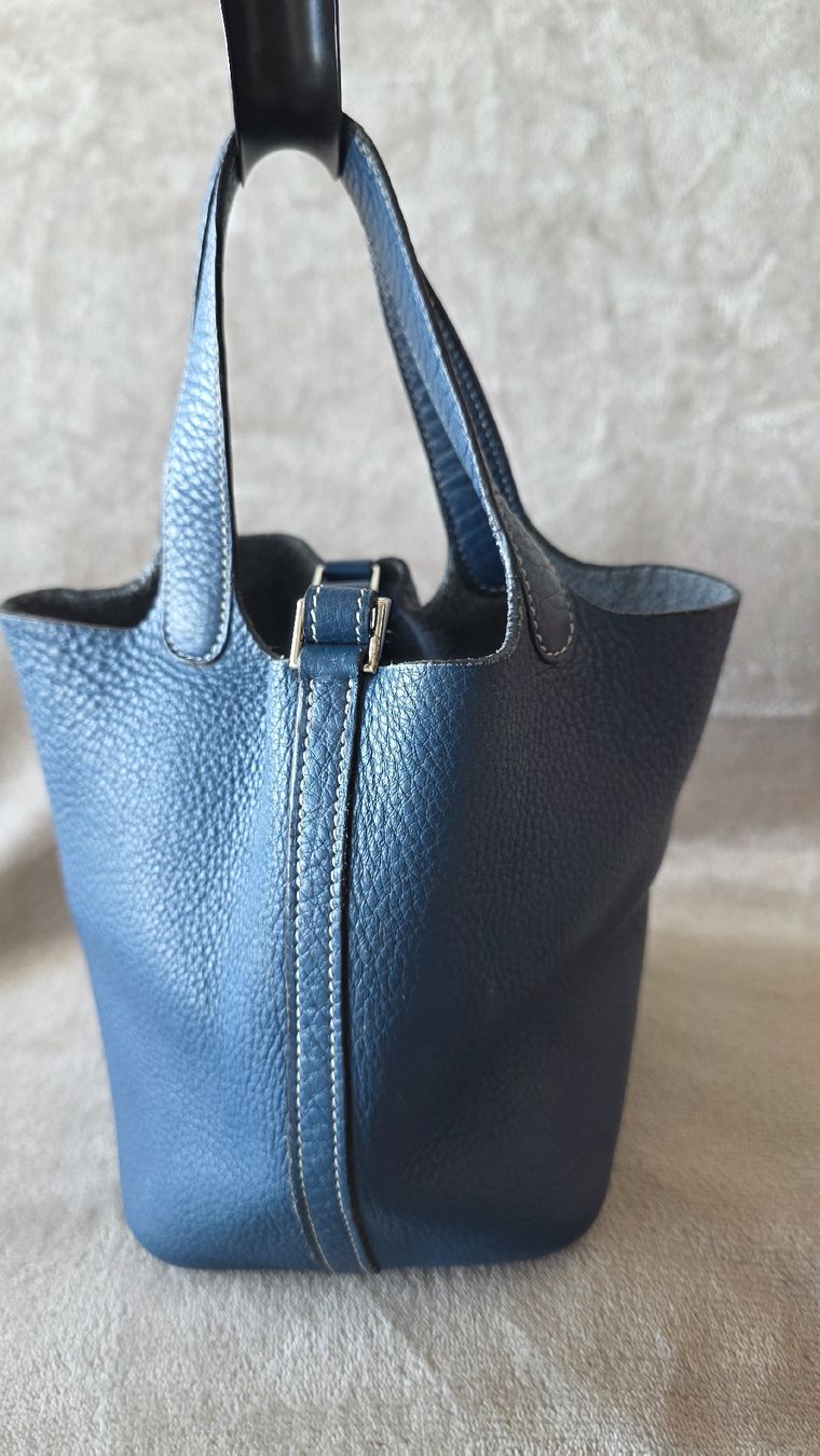 Hermès Borse da donna: Hermès Picotin bleu Jean – Usato da Morges venduto da ShoppingTherapy 1
