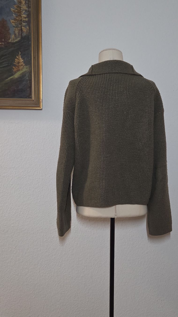 H&M Maglioni & Felpe: 2x Warme Strick-Pullover mit Zipper, Grün & Rosa, Grösse XS – Usato da Kreuzlingen venduto da MeinKleinesAtelier 2