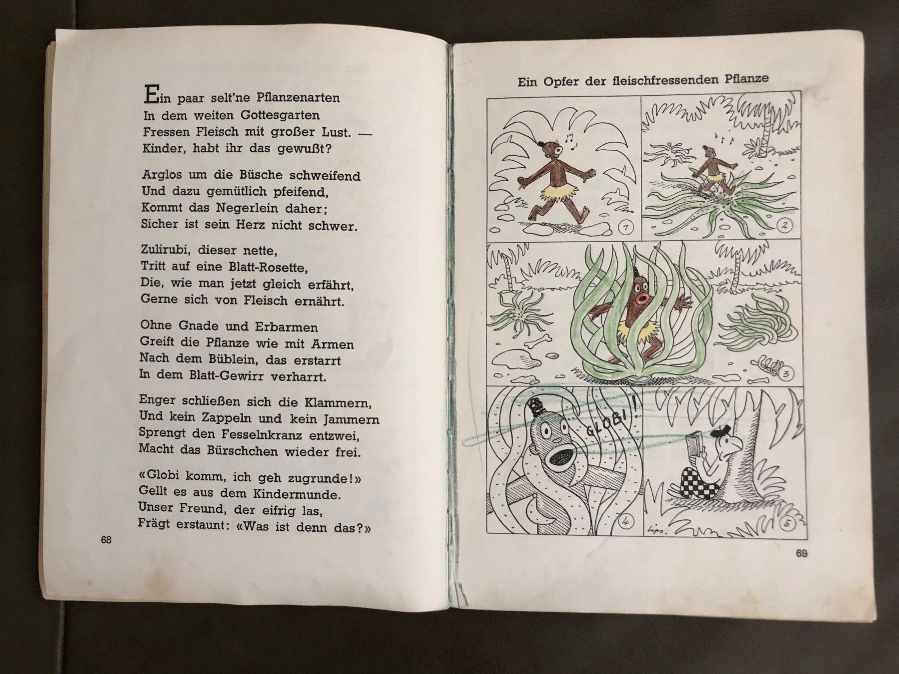Libri: Buch Freund Globi im Urwald bemalt – Usato da Nunningen venduto da anclaudia 7