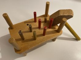 Holzhammerspiel – Vintage Spielzeug 🔨