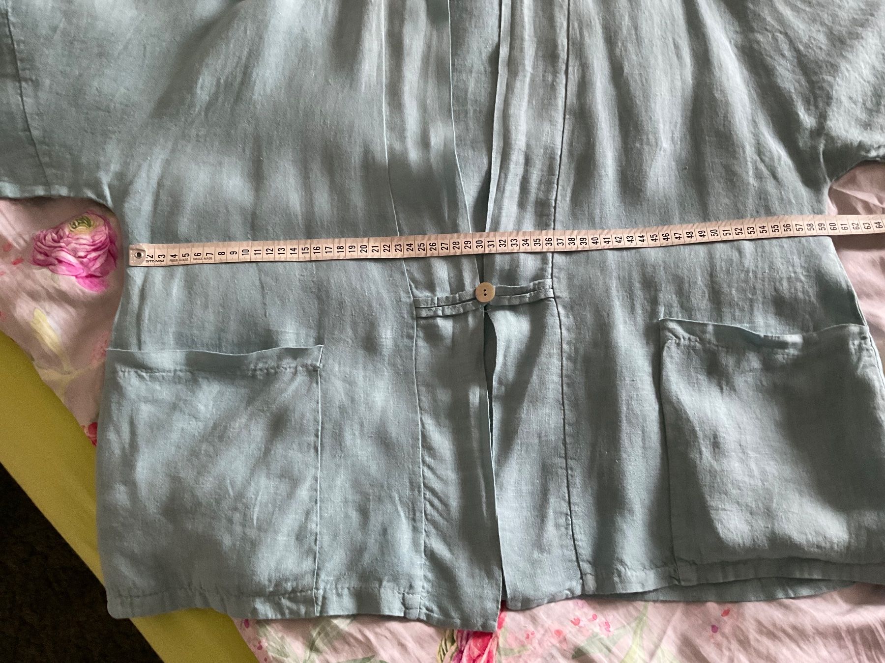 Giacche: PURO LINO 100% Leinen oversize Jacke Gr ca L/XL hellblau – Usato da Urdorf venduto da alda02 4