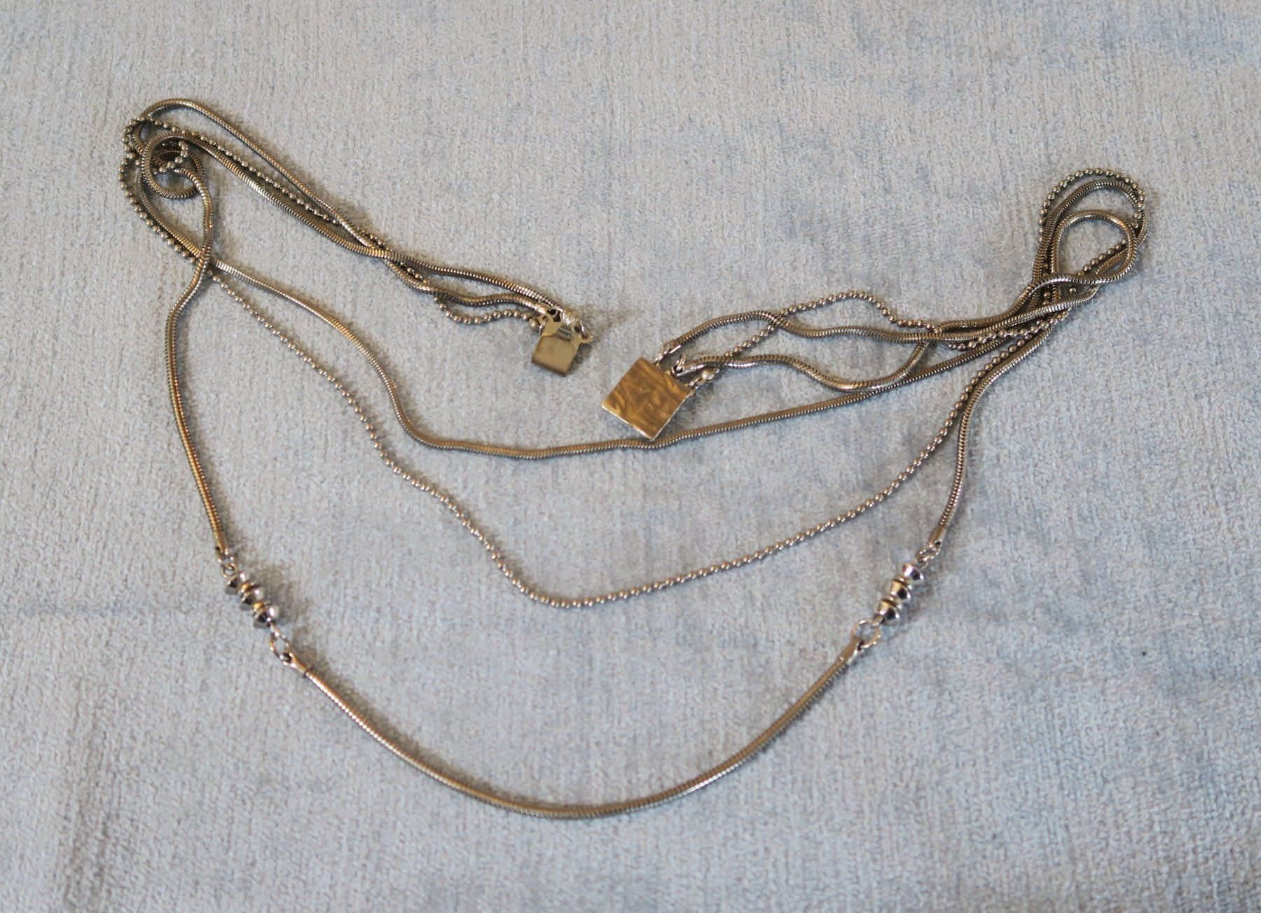 Catenine: Metallkette 3 Reihen – Usato da Brittnau venduto da marlenestone 3