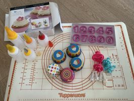 Decorating Set Cupcake Cookie Cutter Numbers Stamps Molds 