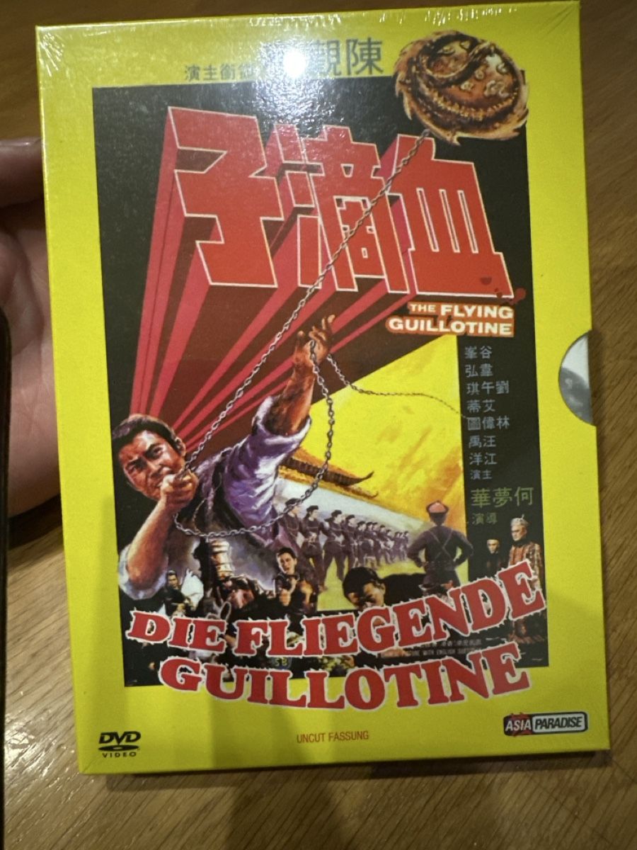 Alle DVDs: Die fliegende Guillotine, neu Uncut im Schuber – Neu und originalverpackt aus Benken ZH von Audi-erich