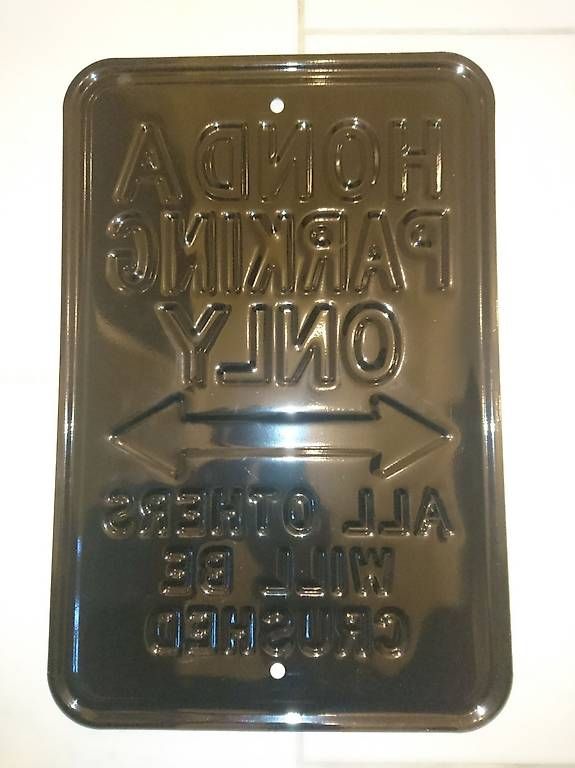 Insegne: Honda Parking Only Schild aus Metall – Usato da Ehrendingen venduto da NSX-RR 2