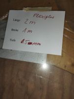Plexiglas Platte 200 x 100 cm Stärke 0.5 mm transparent