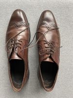 Benci Brothers Lederschuhe, Braun, Grösse 41.5