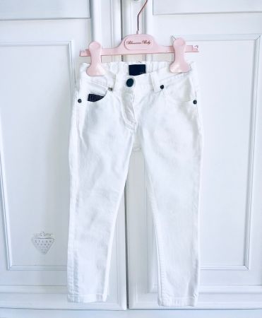 Fendi girls white jeans 3 years