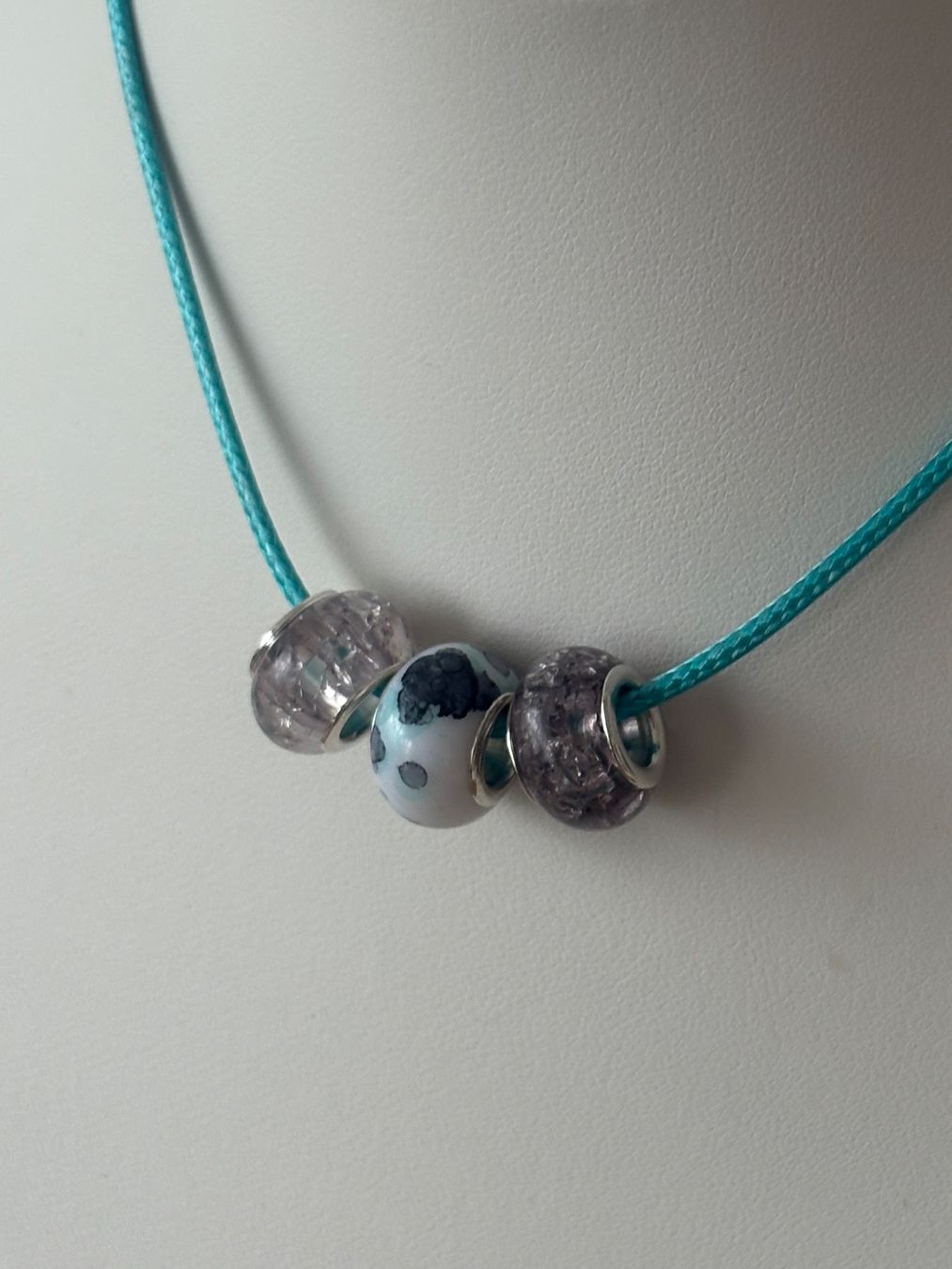 Catenine: Kette  mit Anhänger türkis – Nuovo (secondo la descrizione) da Biel-Bienne venduto da Roserosse13