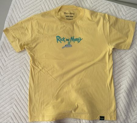 T-shirt Rick and Morty jaune taille S état neuf