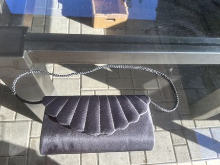 Elegant black lace evening bag
