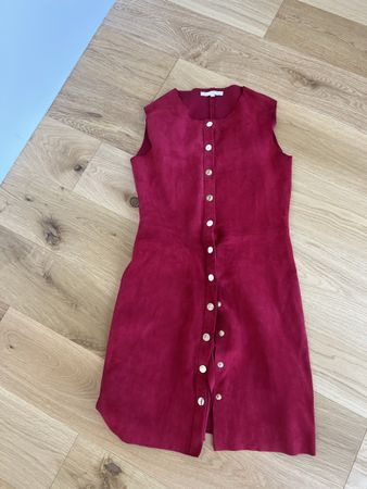 Maje Robe d'été bordeaux T 1
