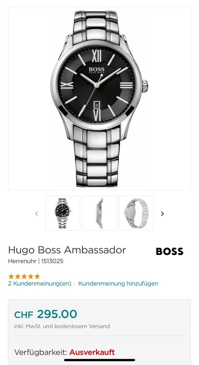 Hugo Boss Orologi: Hugo Boss Ambassador Herrenuhr – Usato da Grosswangen venduto da saaraaah_ 2