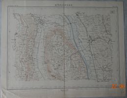 Landkarte Münsingen - Belp, Jahr 1871