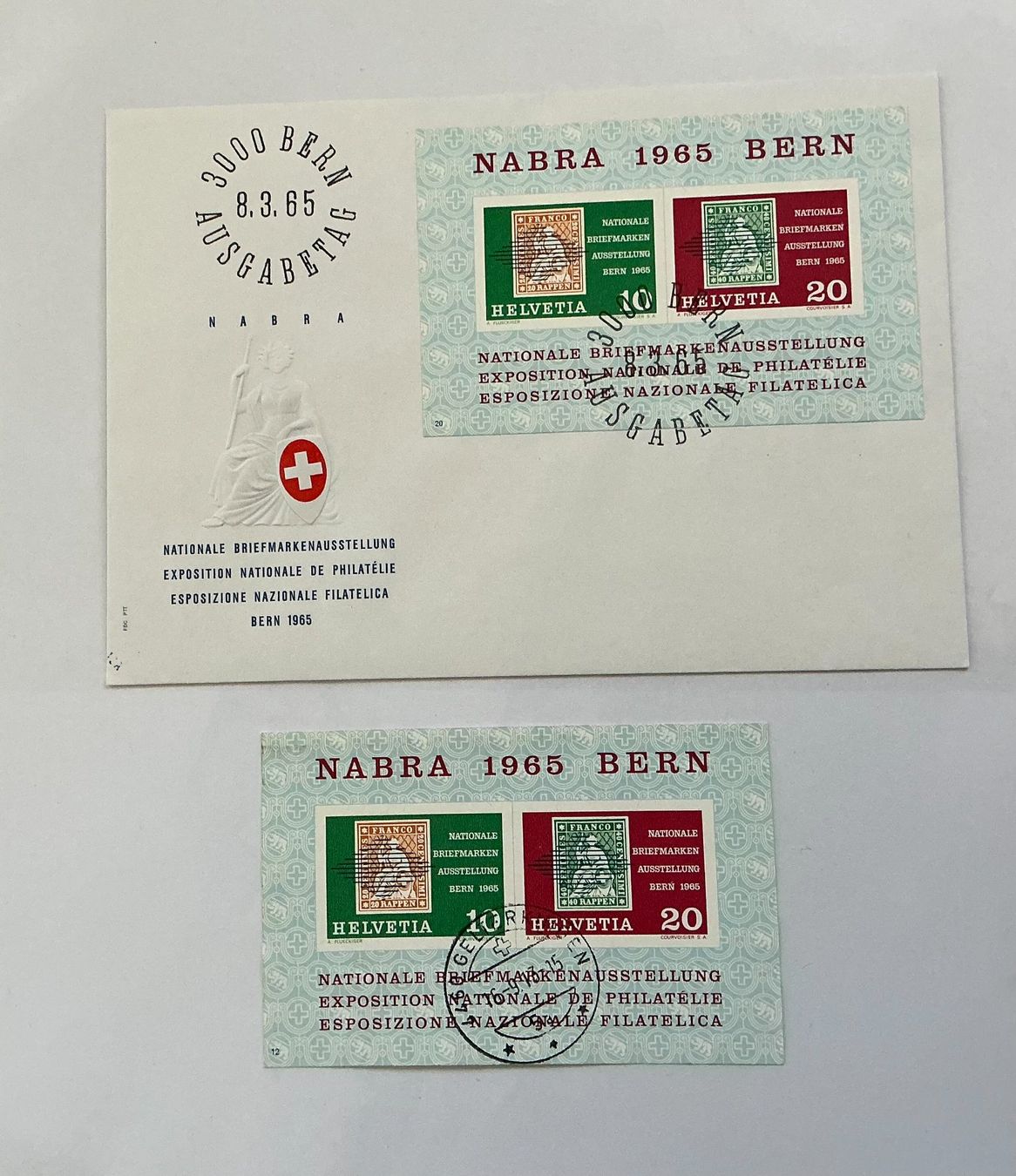 Tutti i francobolli: 2 x Nabra 1965 Bern – Nuovo (secondo la descrizione) da Koblenz venduto da Markenhimmel