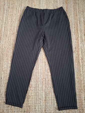 Pantalon rayé noir M