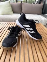Kinder Hallenturnschuh, Adidas, schwarz, Gr. 38 2/3