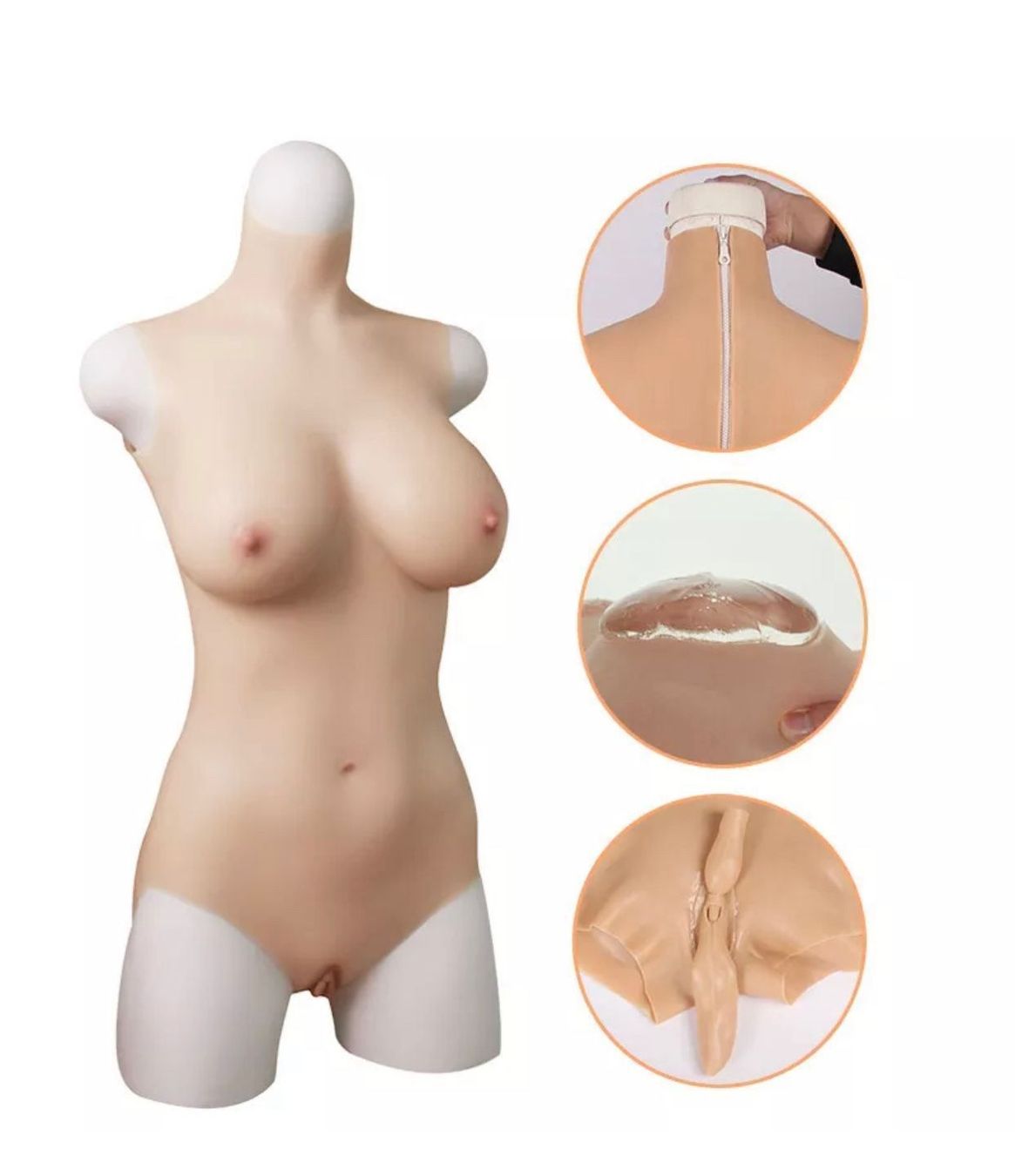Biancheria intima: +Silikon Brustformen D Cup Künstliche Anzug trans – Nuovo e nell'imballaggio originale da Amriswil venduto da JaJa-Express 1