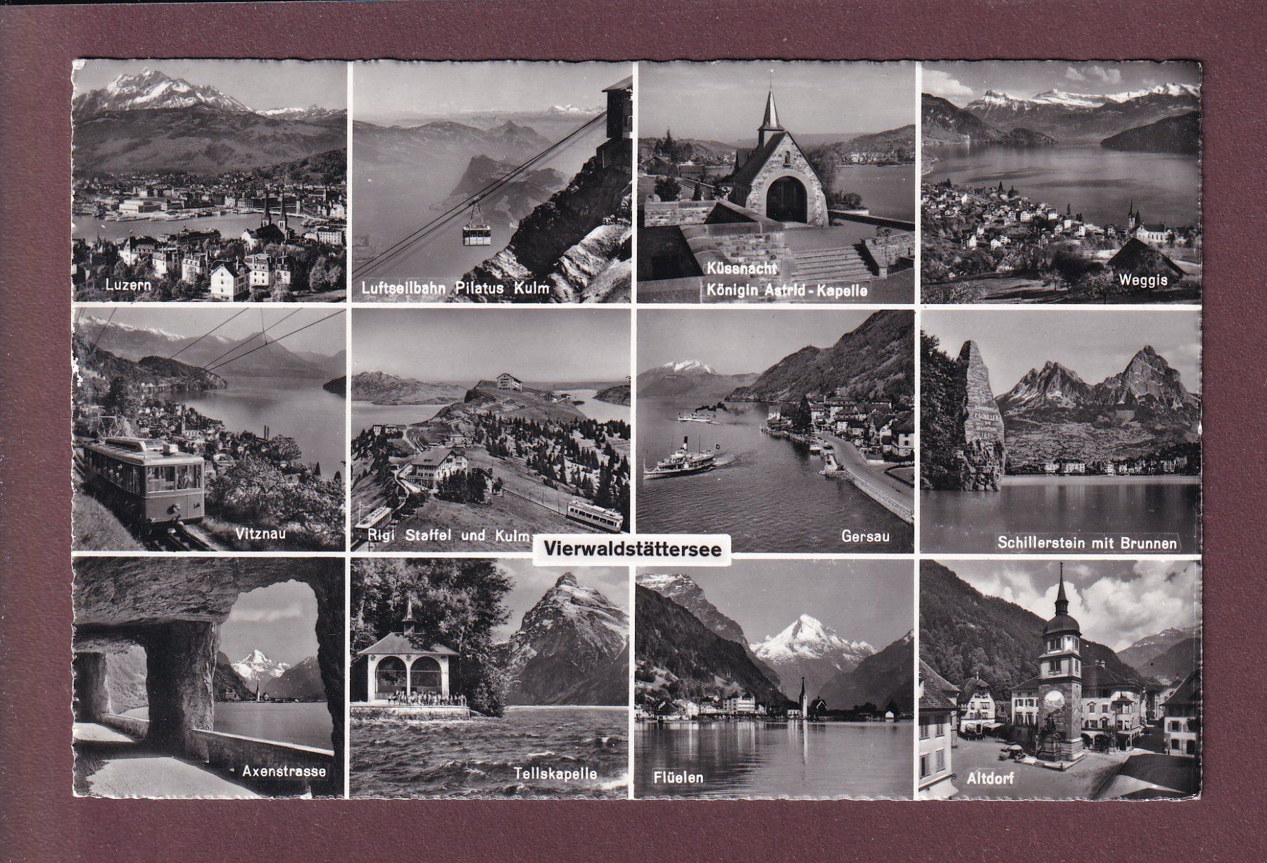 Ansichtskarten: VIERWALDSTÄTTERSEE - 12 Bilder – Gebraucht aus Pully von nicecards