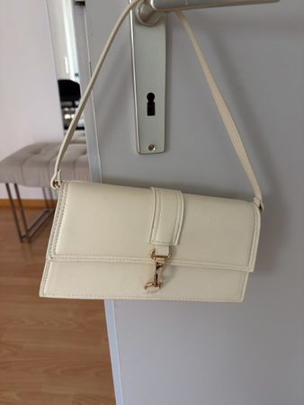 Weisse Handtasche / Schultertasche - Neuwertig!