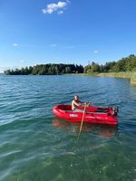 Stabiles Ruderboot inkl. Abdeckblache, Heckräder und Ruder