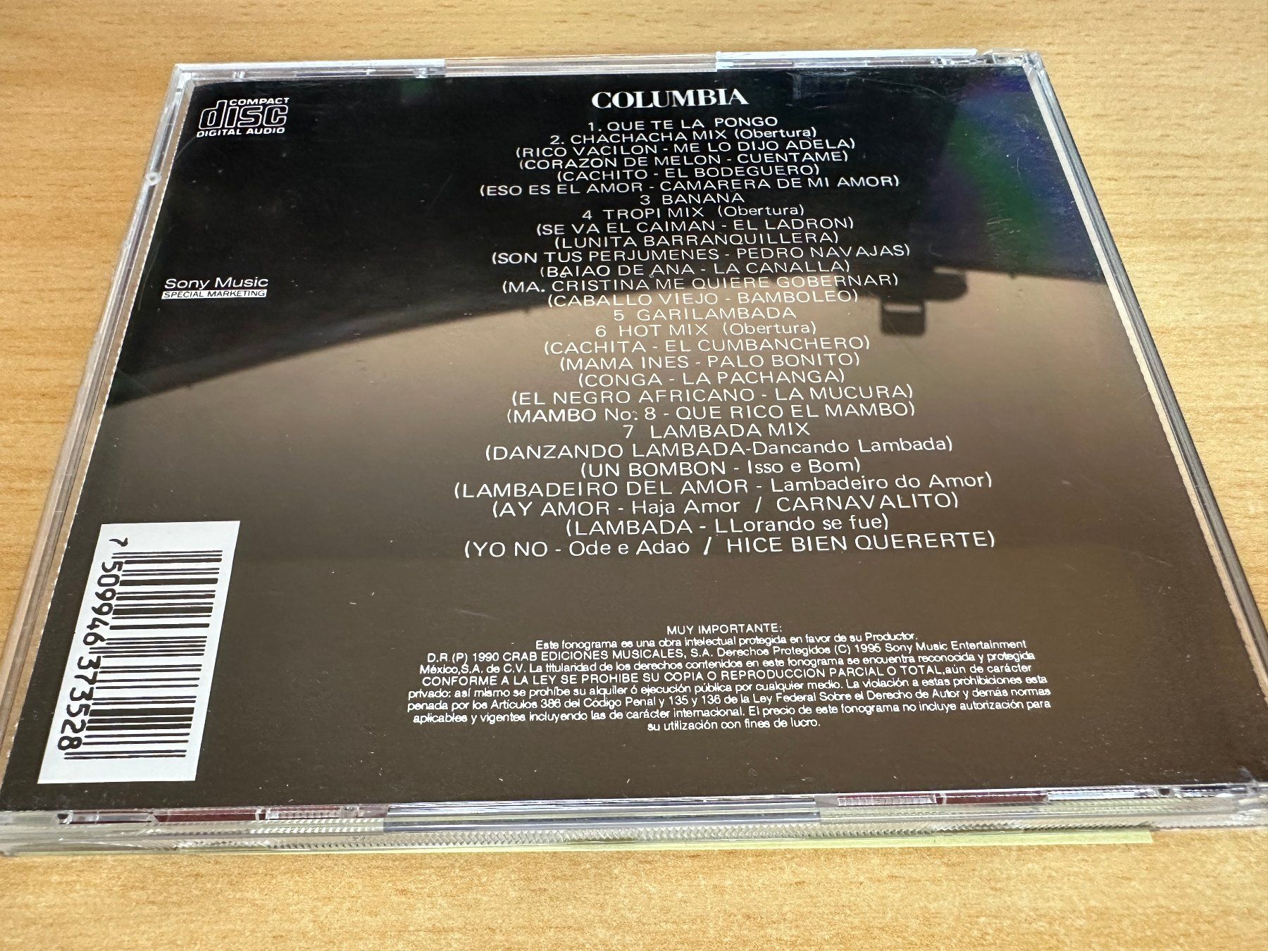 CD: Garibaldi – Que Te La Pongo – Usato da Rikon im Tösstal venduto da Alpenmutz 1