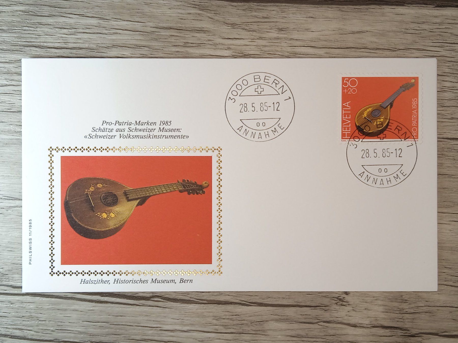 Tutti i francobolli: TR51 Enveloppe + Timbre Suisse 1985 – Usato da Cousset venduto da Patrick_Collections