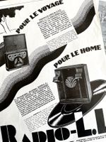 Radio L.L. - 4 alte Werbungen / Anciennes publicités 1928/29