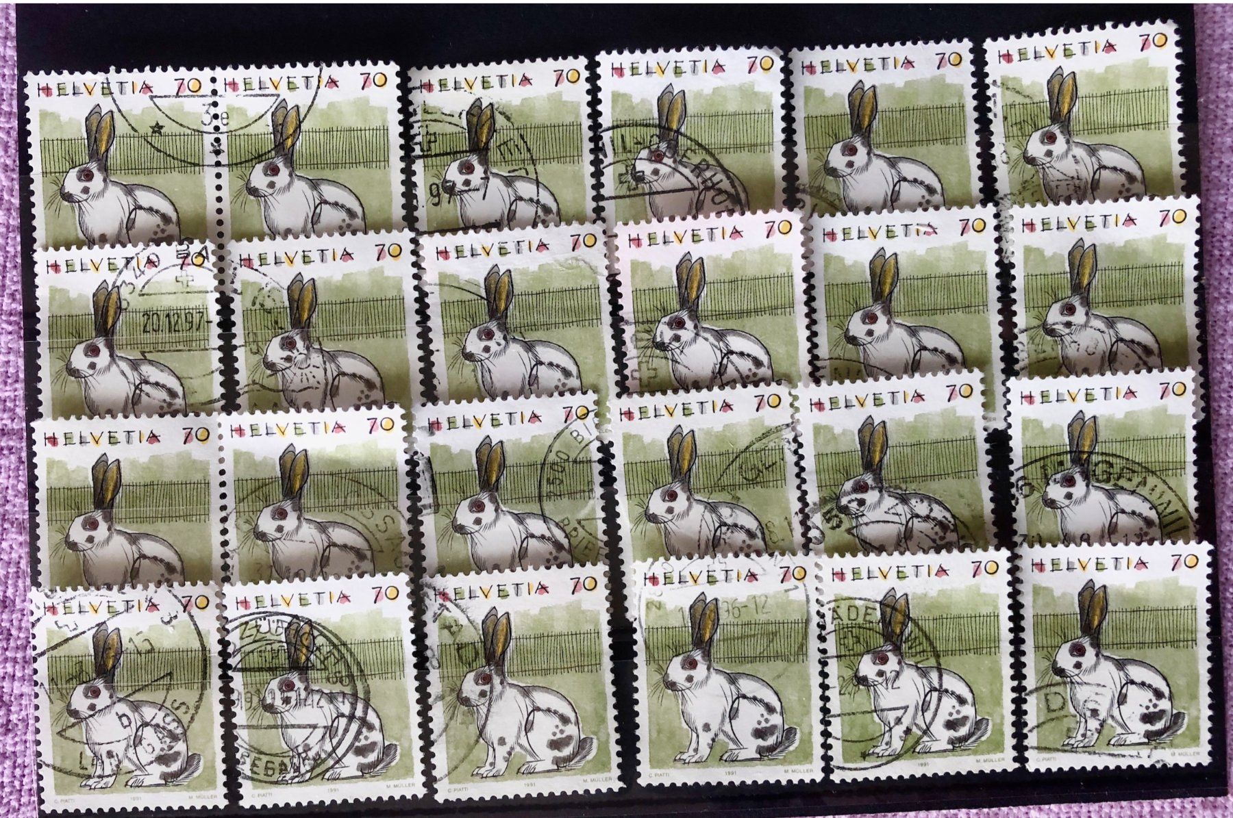Tutti i francobolli: Nr.790 mit  gestempelt Kaninchen     – Usato da Aarau venduto da Billa007