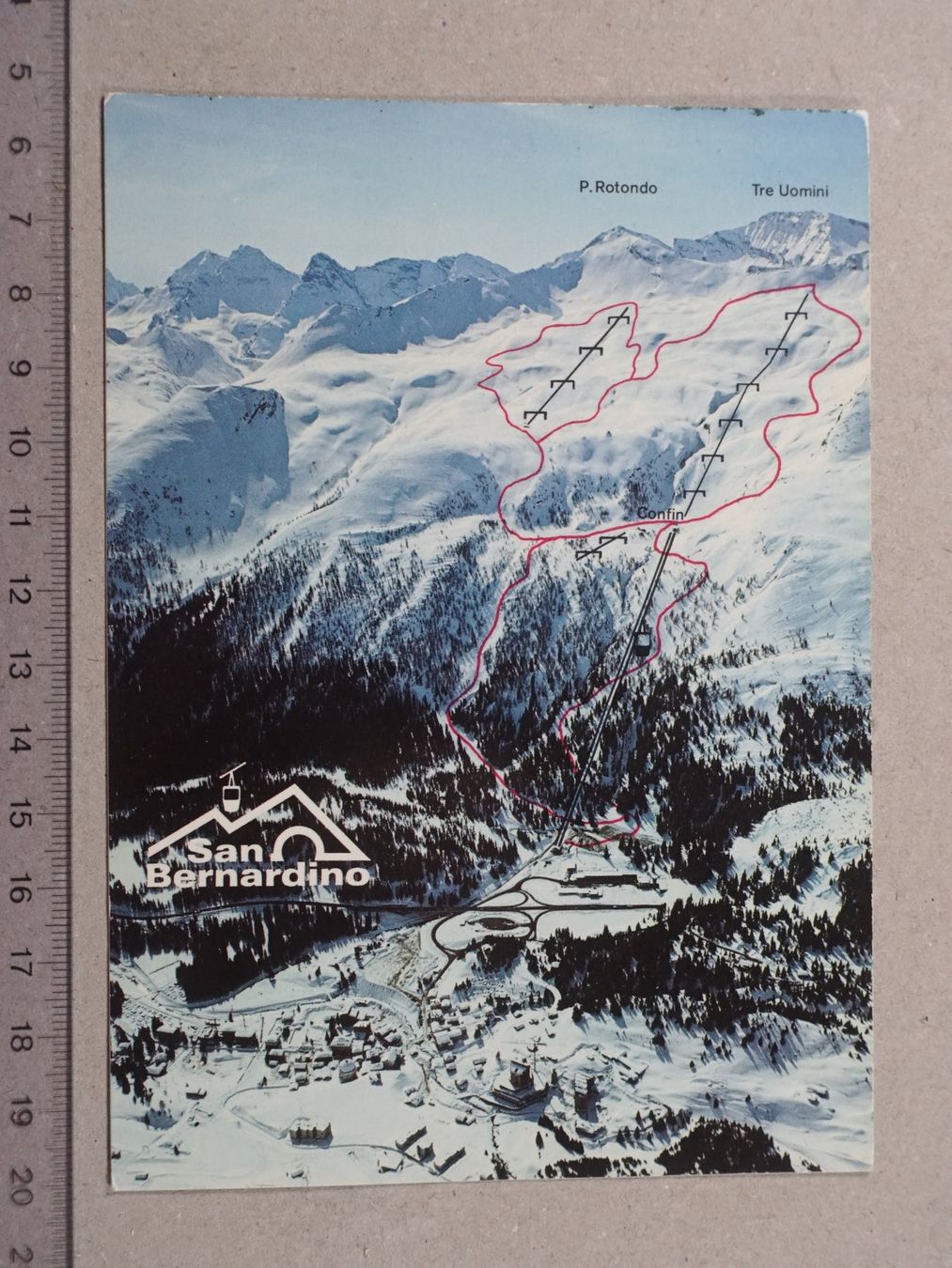 Cartes postales: San Bernardino, Ski, Skilift, 1979 – D'occasion à Lenzburg par fh1 2