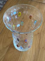 Vase en verre Murano Gambaro e Poggi motif bulles excel état