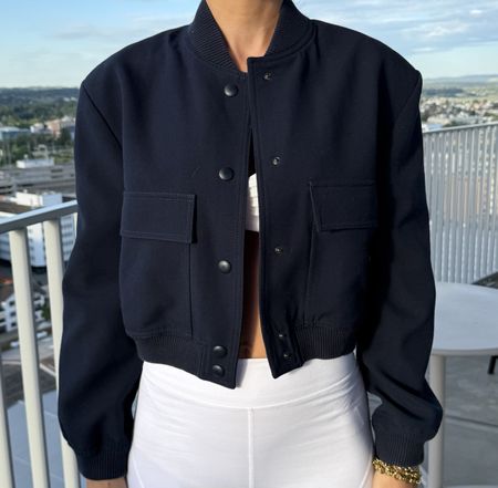 Blouson Jacket Dark Blue Size M