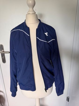 Diadora Sportjacke Tennis Trainingsjacke Blau Gr. XS