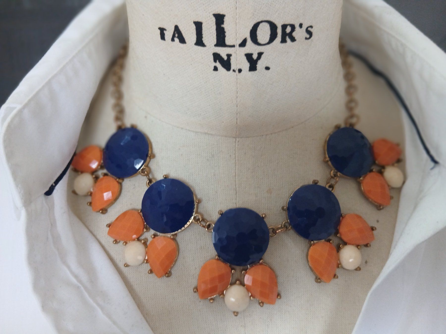 J.Crew Catenine: Statement Kette  J Crew USA.Traumfarben – Usato da Beckenried venduto da SylvkensWorld 1