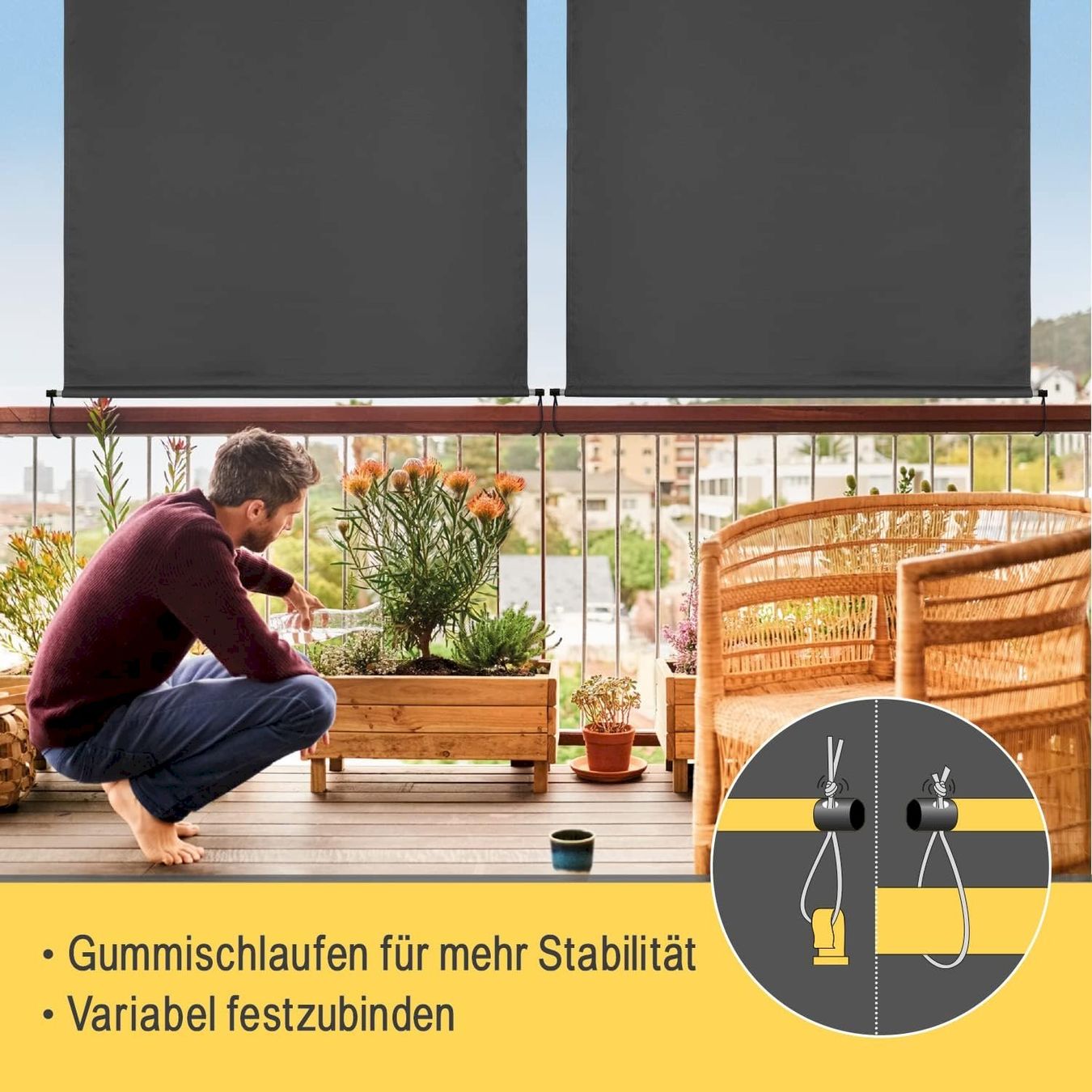 Paraventi: Aussen-Senkrechtmarkise 180x250cm – Nuovo e nell'imballaggio originale da Bottighofen venduto da zaap 3