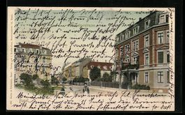 Basel, Sennheimerstrasse mit Restaurant 
